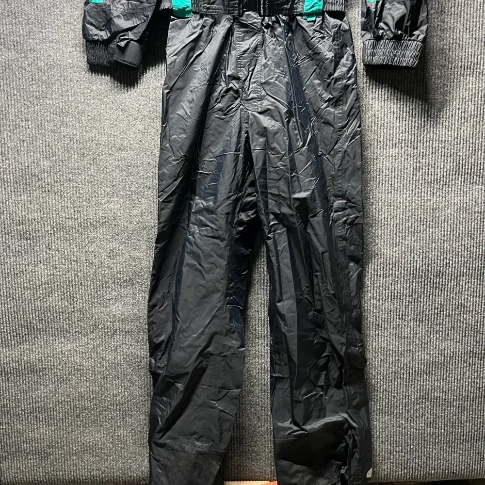 Vintage‎ REI Ski Suit Mens Large Black Purple Teal 90s One Piece Gorpcore
